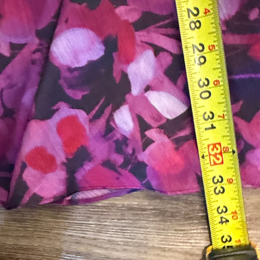 NWT Ted Baker Sammieh Purple Floral Long Sleeve High Neck Flare Mini Dress Sz: 0 - Picture 10 of 14